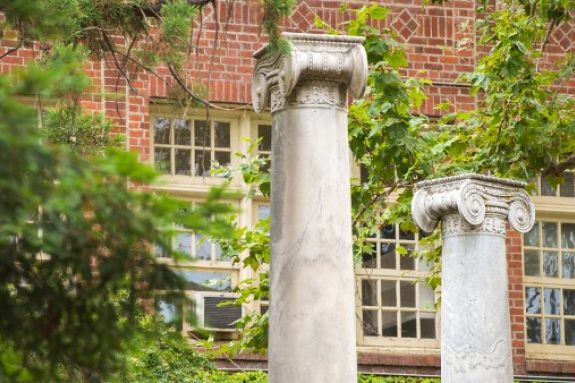 Pacific Pillars on campus