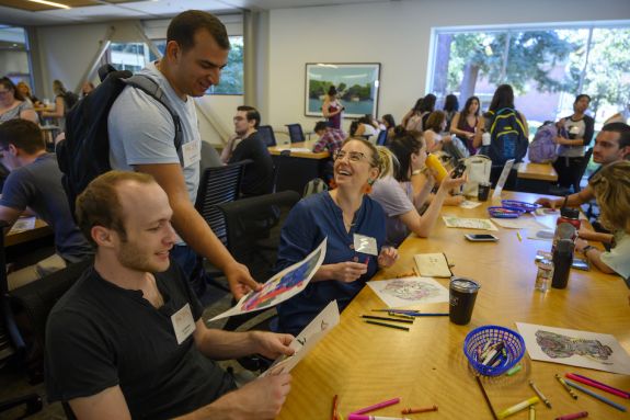 Students smiling